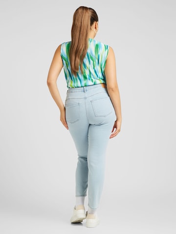 ONLY Carmakoma Slimfit Jeans 'DAISY' in Blau