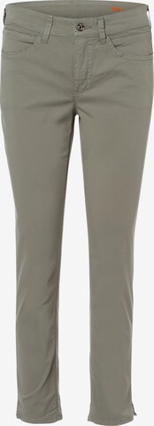 MAC Regular Broek ' Angela 7/8 ' in Groen: voorkant