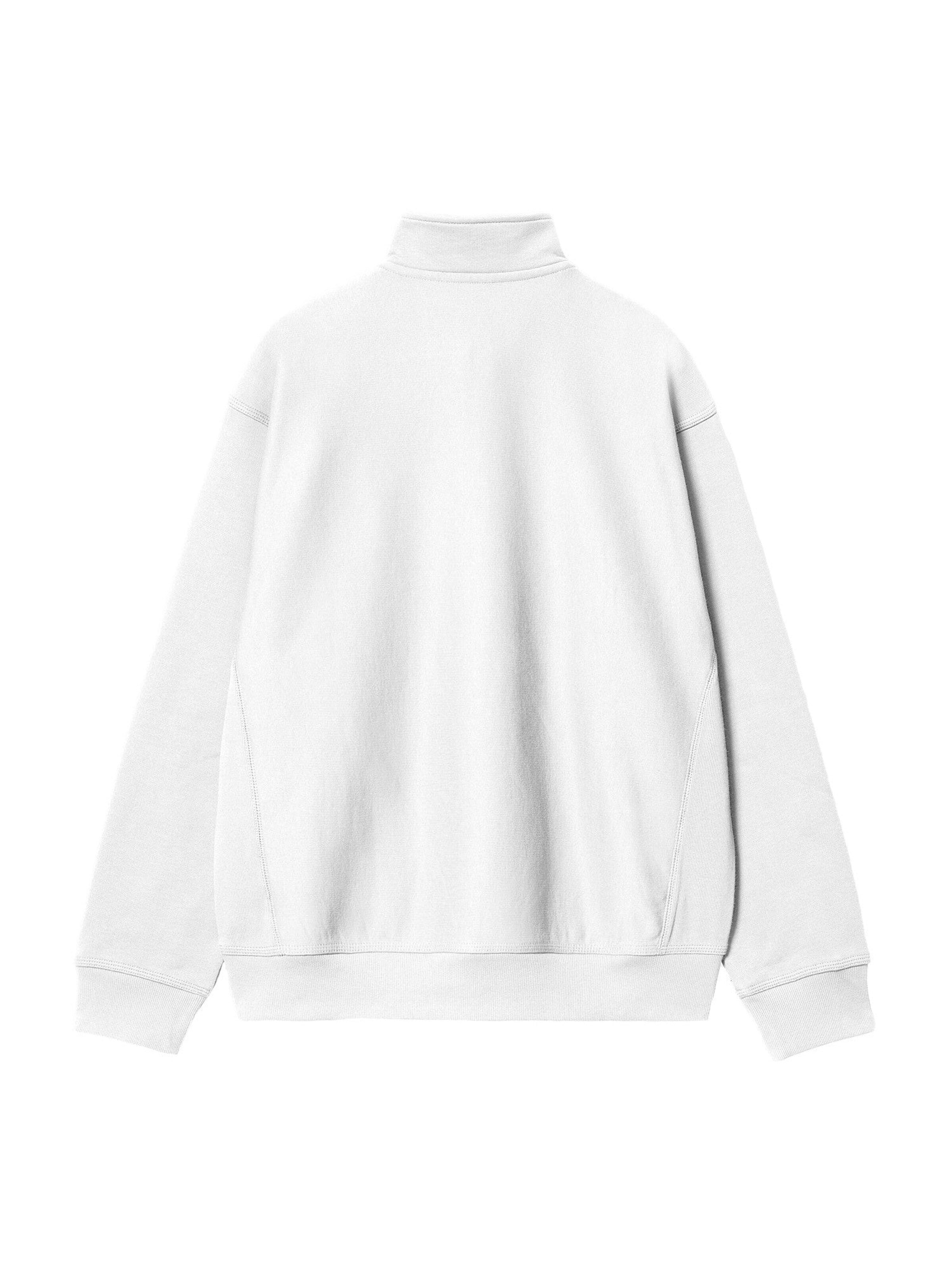 Carhartt WIP Pullover 'Half Zip American Script'‌ in Weiß