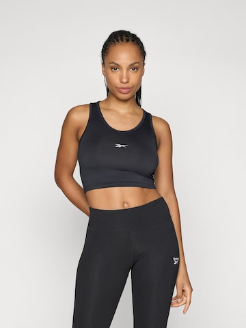 Haut de sport Reebok en noir : devant