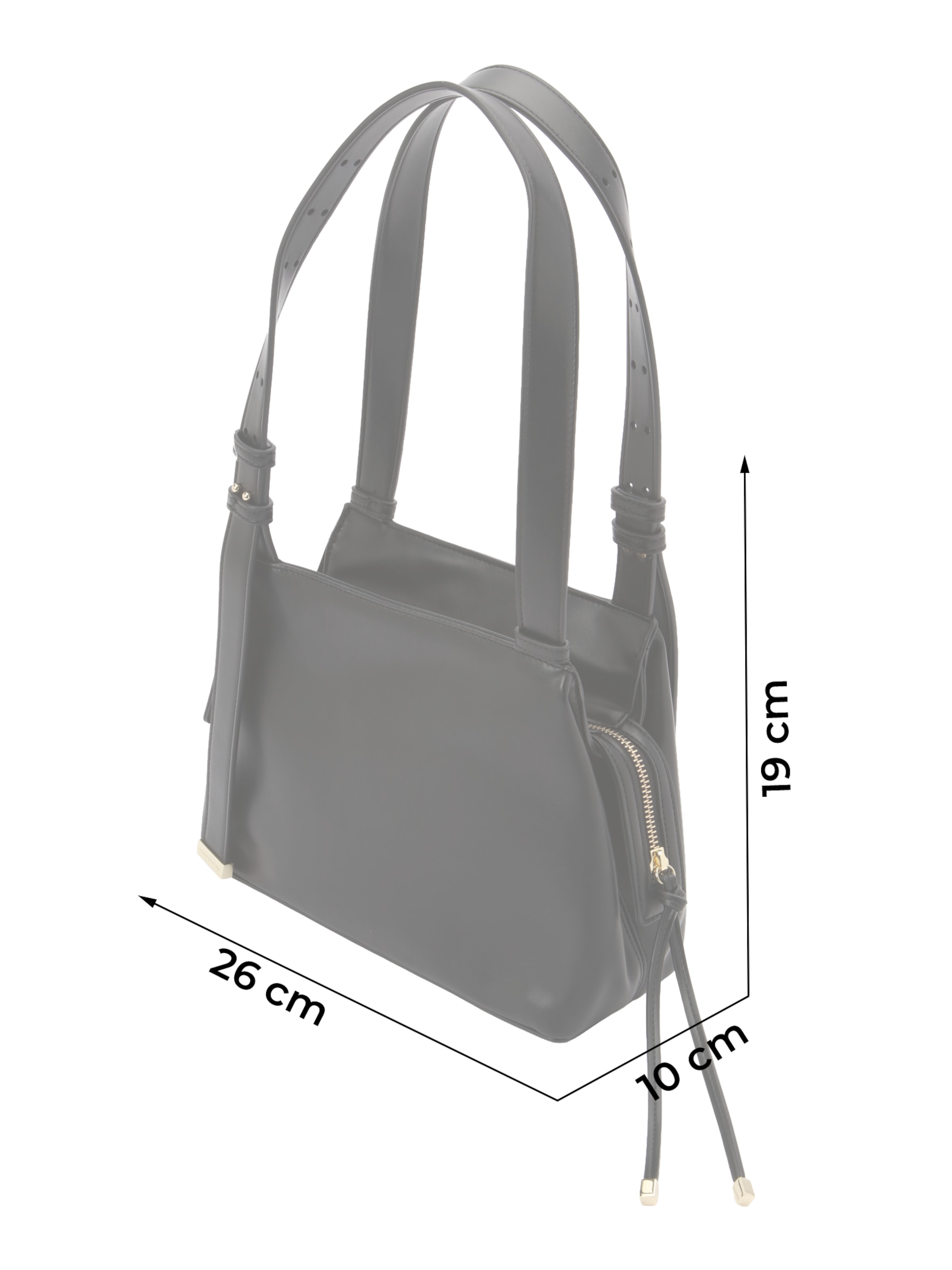 ARMANI EXCHANGE Axelremsväska 'ALICE' i svart