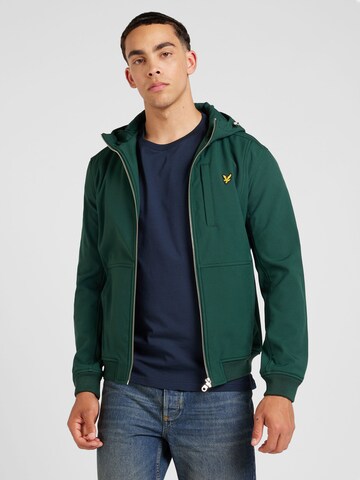 Lyle & Scott Tussenjas in Groen: voorkant