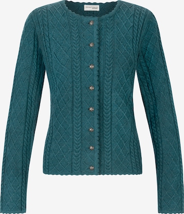 STOCKERPOINT Trachtenstrickjacke 'Lavina' in Blau: Vorderseite