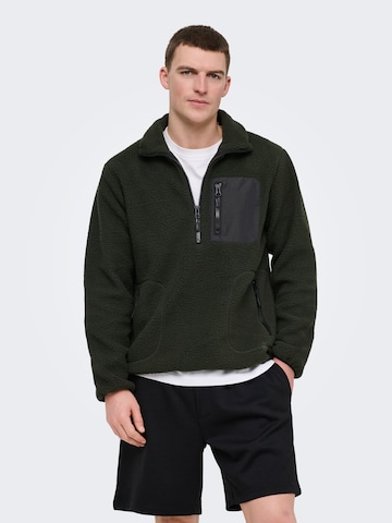 Pull-over 'ONSYuri' Only & Sons en vert : devant