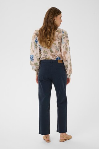 Cream Regular Trousers 'CRBerta' in Blue