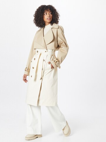 Misspap Between-Seasons Coat in Beige: front