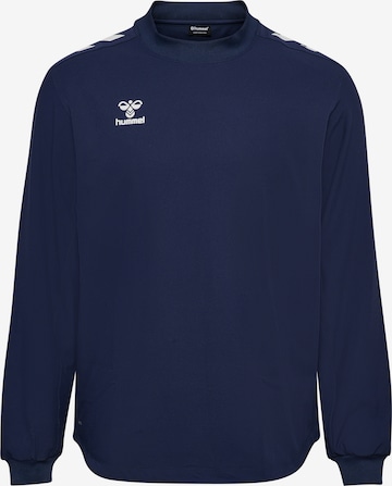 T-Shirt fonctionnel Hummel en bleu : devant