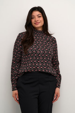 Camicia da donna 'Ami' di KAFFE CURVE in nero: frontale