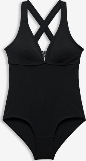 ESPRIT Badeanzug in schwarz / weiß, Produktansicht