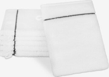 ROSS Handtuch 'Sensual Skin Karo' in Weiß: Vorderseite