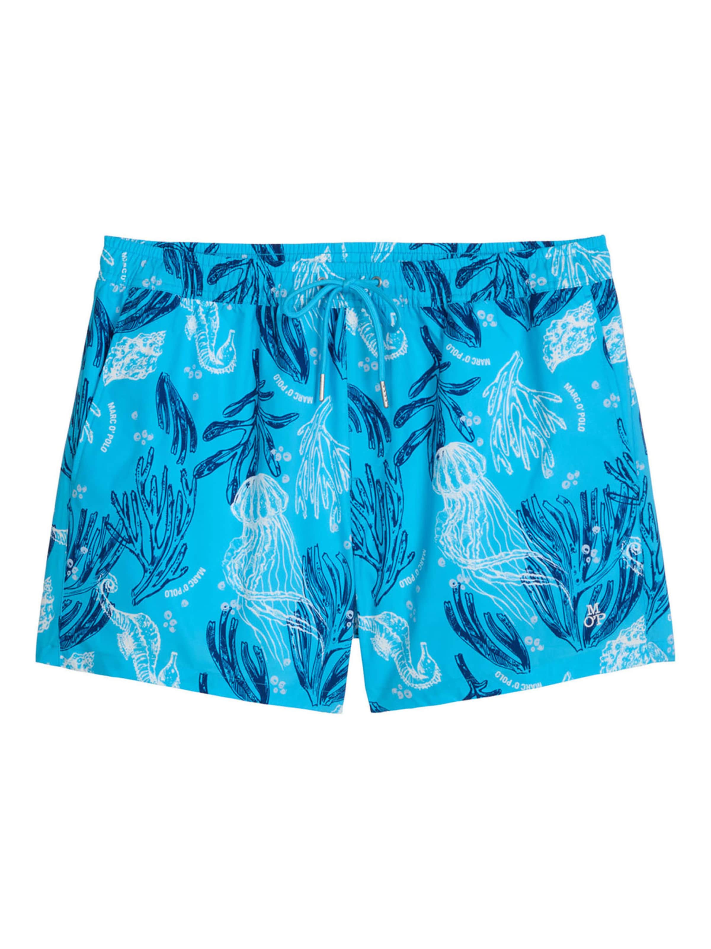 Marc O'Polo Zwemshorts ' Woven ' in Blauw: voorkant
