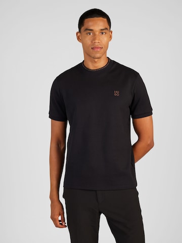 HUGO Shirt 'Dettis' in Black: front
