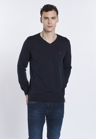 DENIM CULTURE PULLOVER 'TITO' in Blau: predná strana