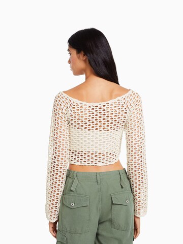 Pull-over Bershka en beige