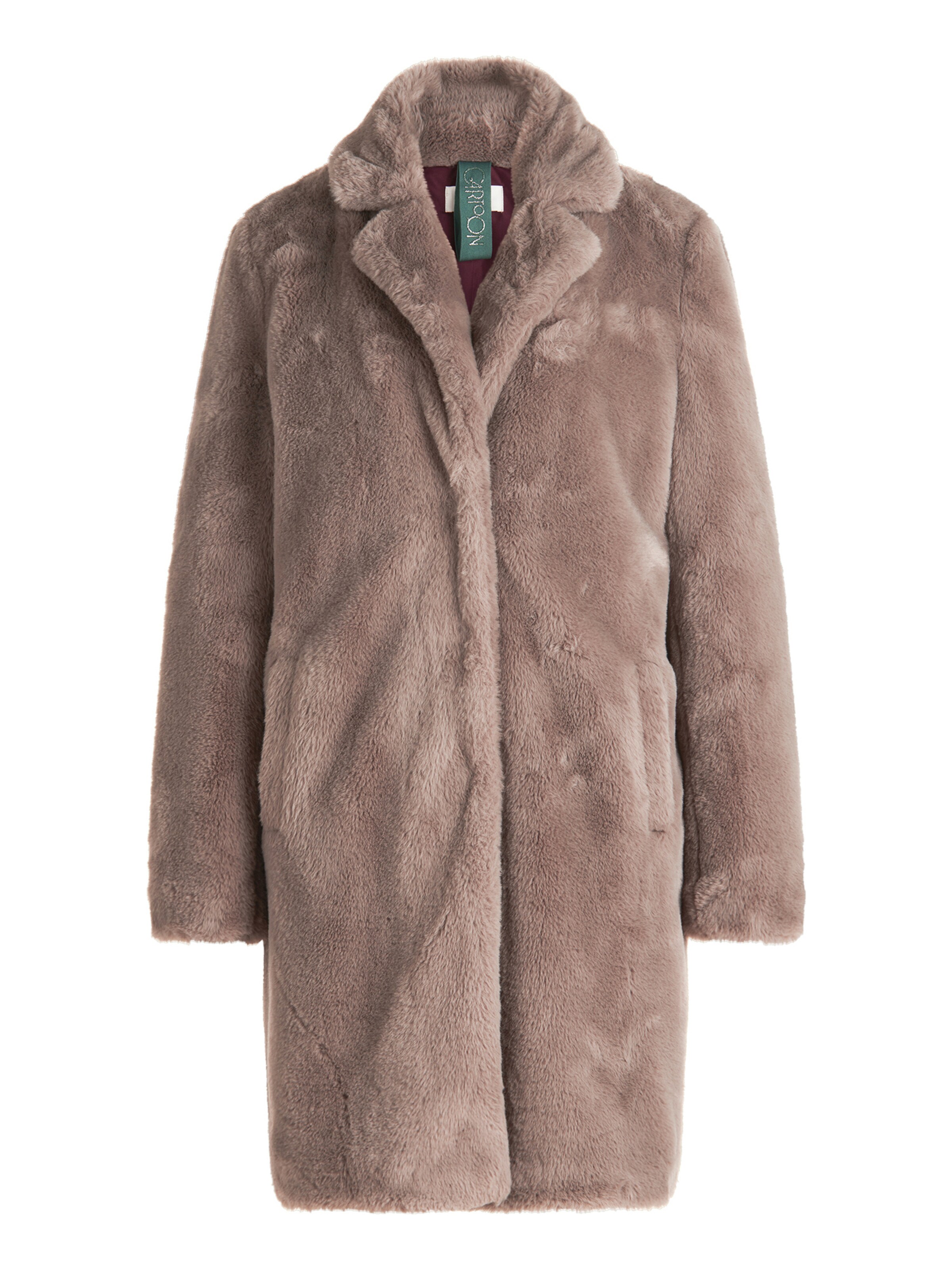 Cartoon Wintermantel in Grijs: voorkant