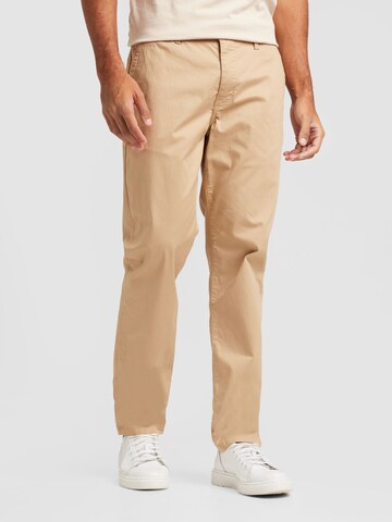 SCOTCH & SODA - Regular Calças chino 'Essentials' em bege: frente