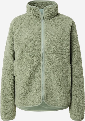 Derbe Fleecejacke 'Kuschelby' in Grün: Vorderseite