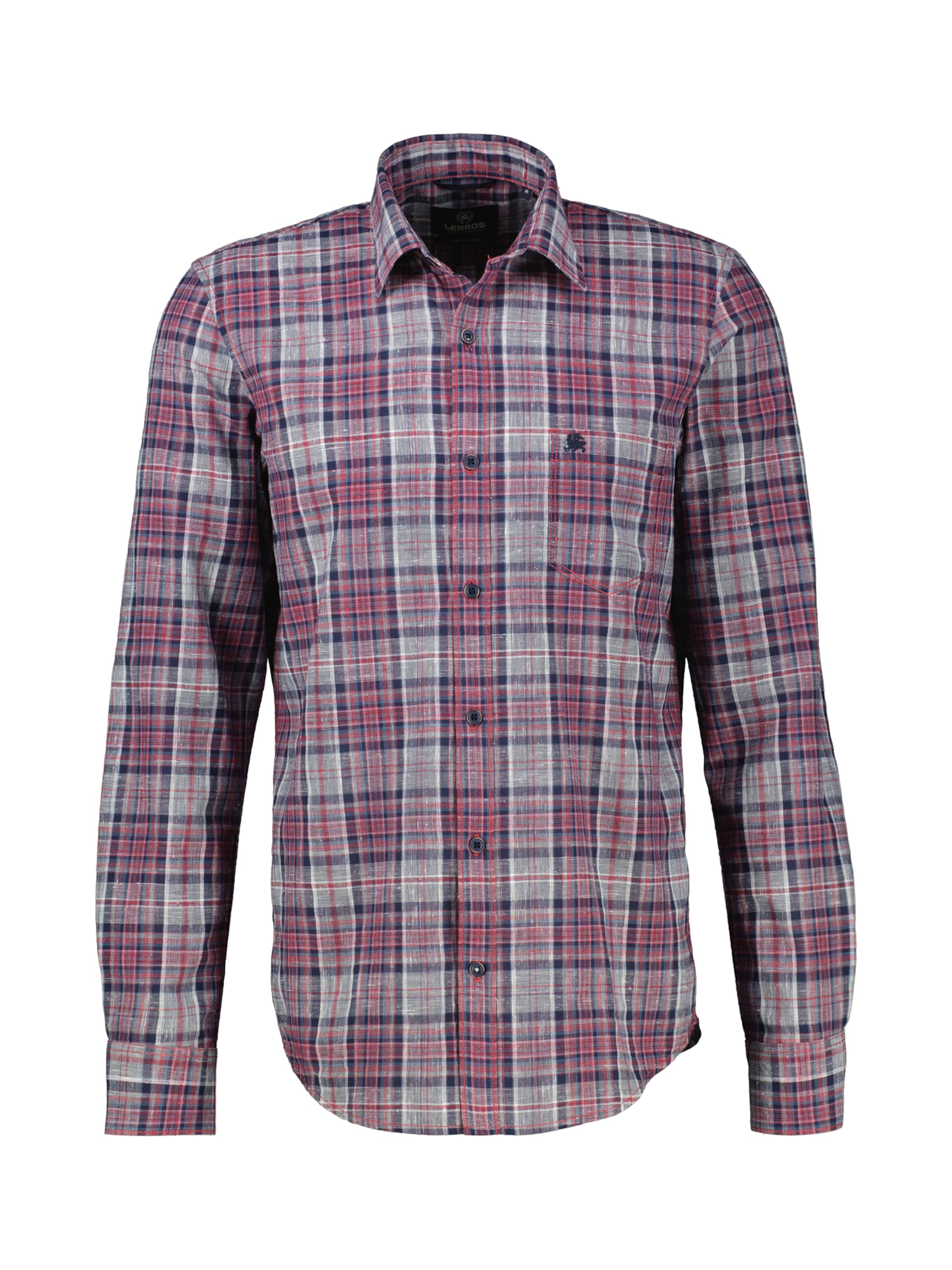 LERROS Regular fit Button Up Shirt in Red: front
