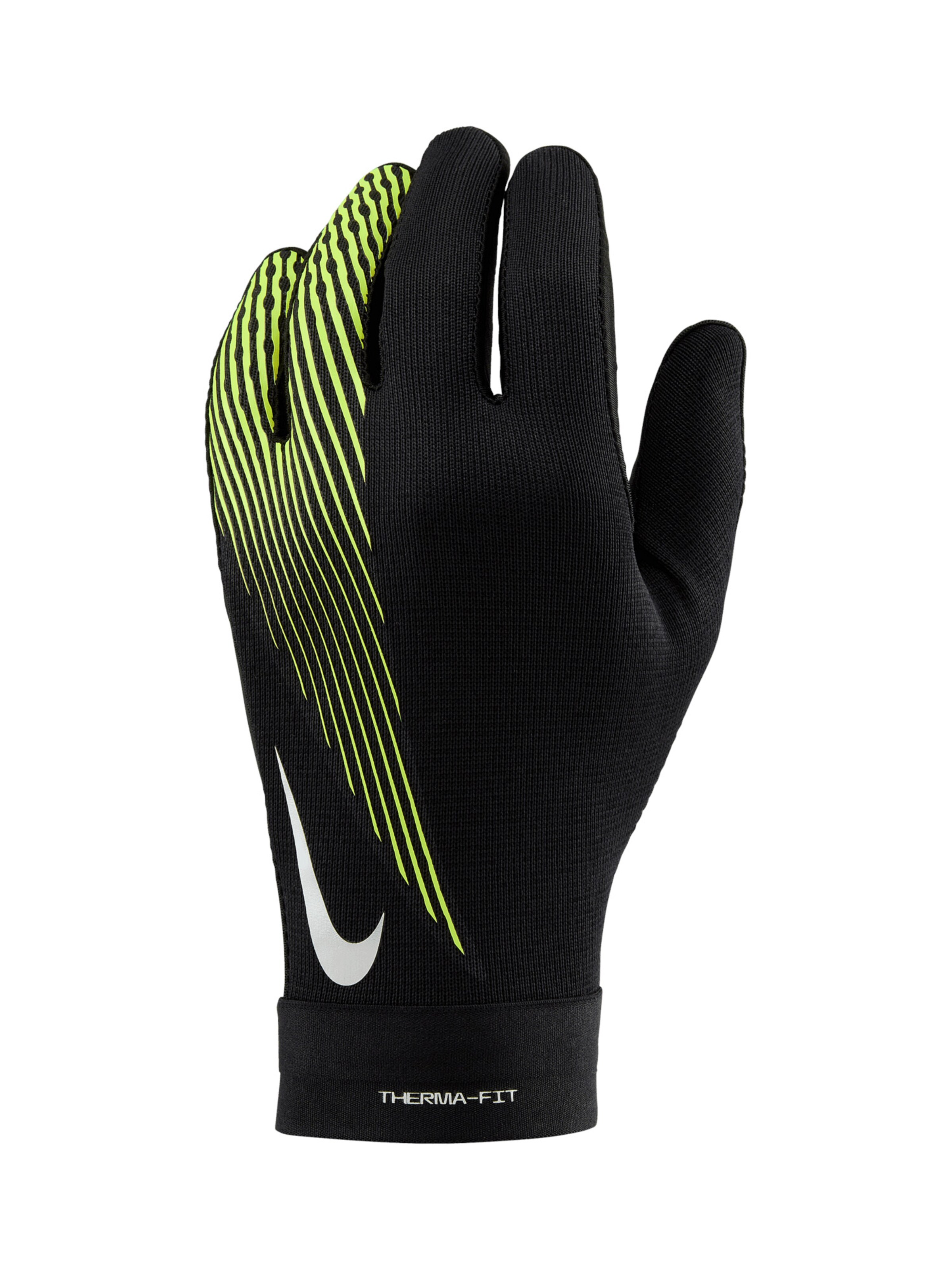 NIKE Athletic Gloves in Black: front
