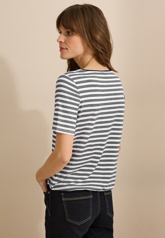 CECIL Streifenshirt mit Glitzer in Blau