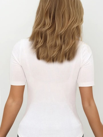 T-shirt Trend Alaçatı Stili en blanc