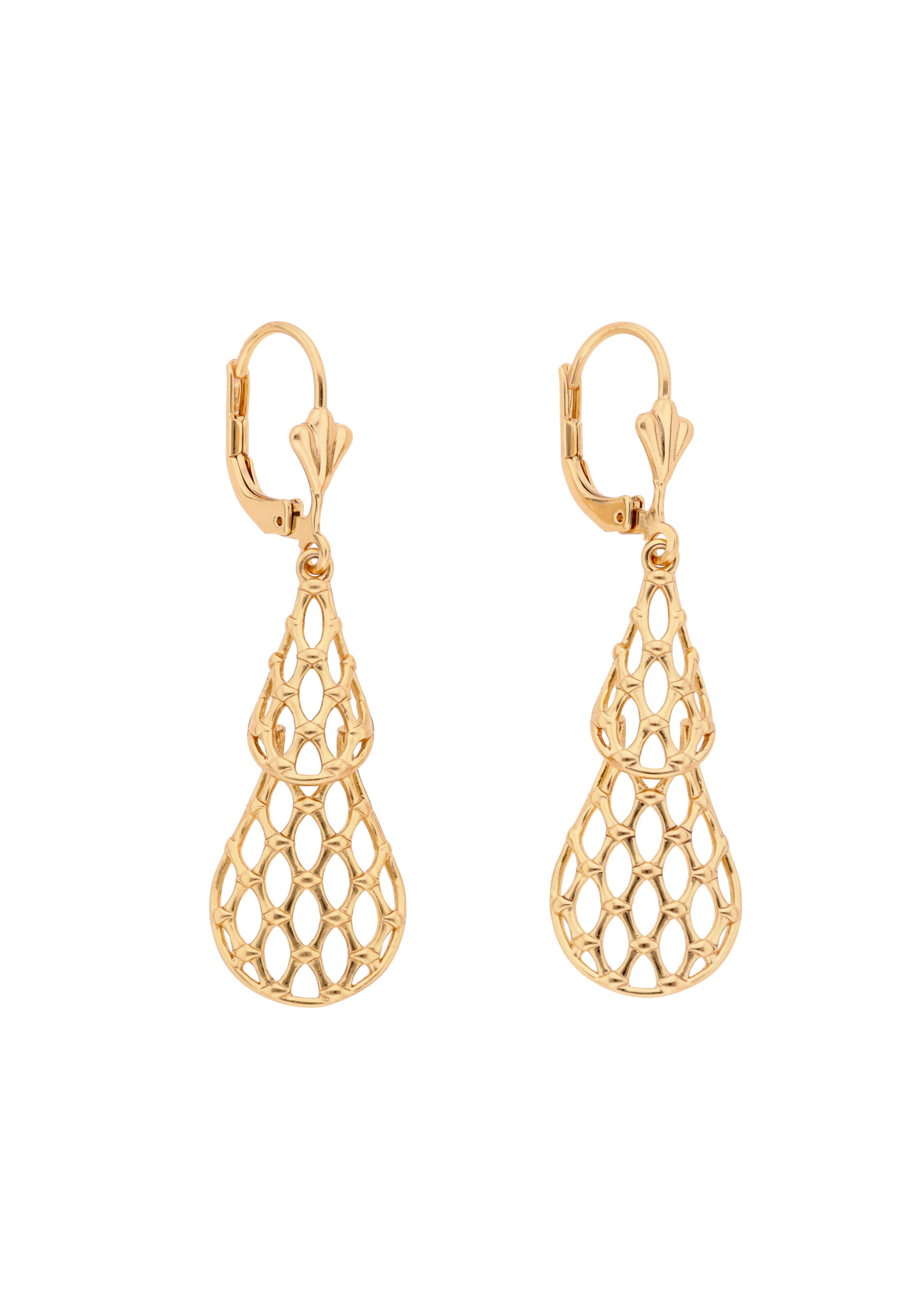 IZIA - Pendientes en oro: frente