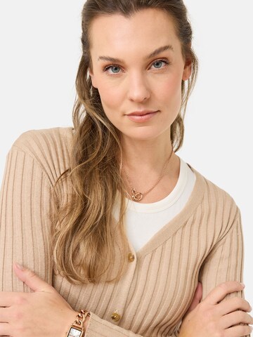 Tamaris Gebreid vest in Beige