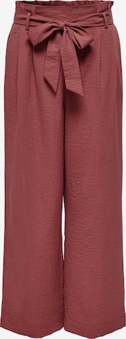 ONLY Wide Leg Hose 'ONLMARSA' in Rot: Vorderseite