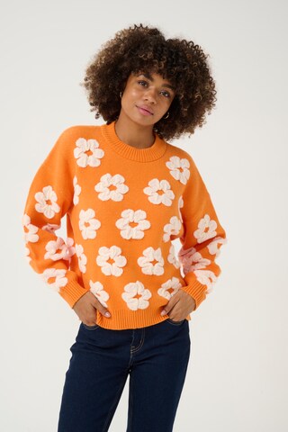 CULTURE Pullover 'Charla' i orange: forside