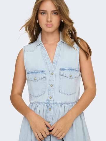 ONLY Košilové šaty 'ONLCYRUS' – modrá