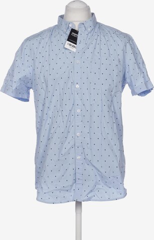 Forever 21 Button Up Shirt in XL in Blue: front