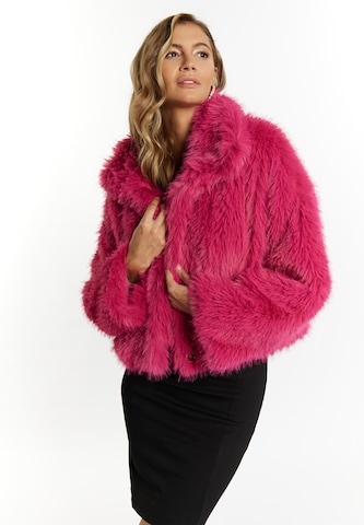 Veste d’hiver faina en rose : devant