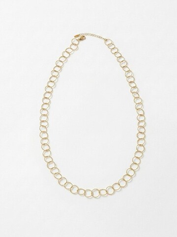 DNSK Copenhagen Ketting 'VILJA' in Goud: voorkant