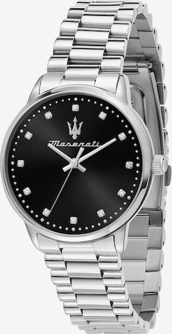 Maserati Analog Watch in Silver: front