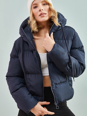 Bianco Lucci Winter jacket in Blue: front