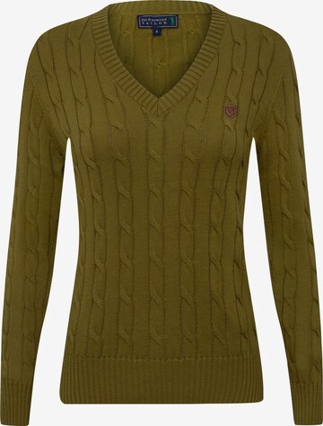 Pullover 'Frenze' di Sir Raymond Tailor in verde: frontale