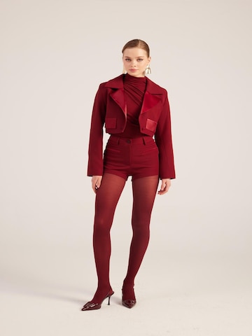 HOLLY LOLLY Slimfit Chino kalhoty – červená