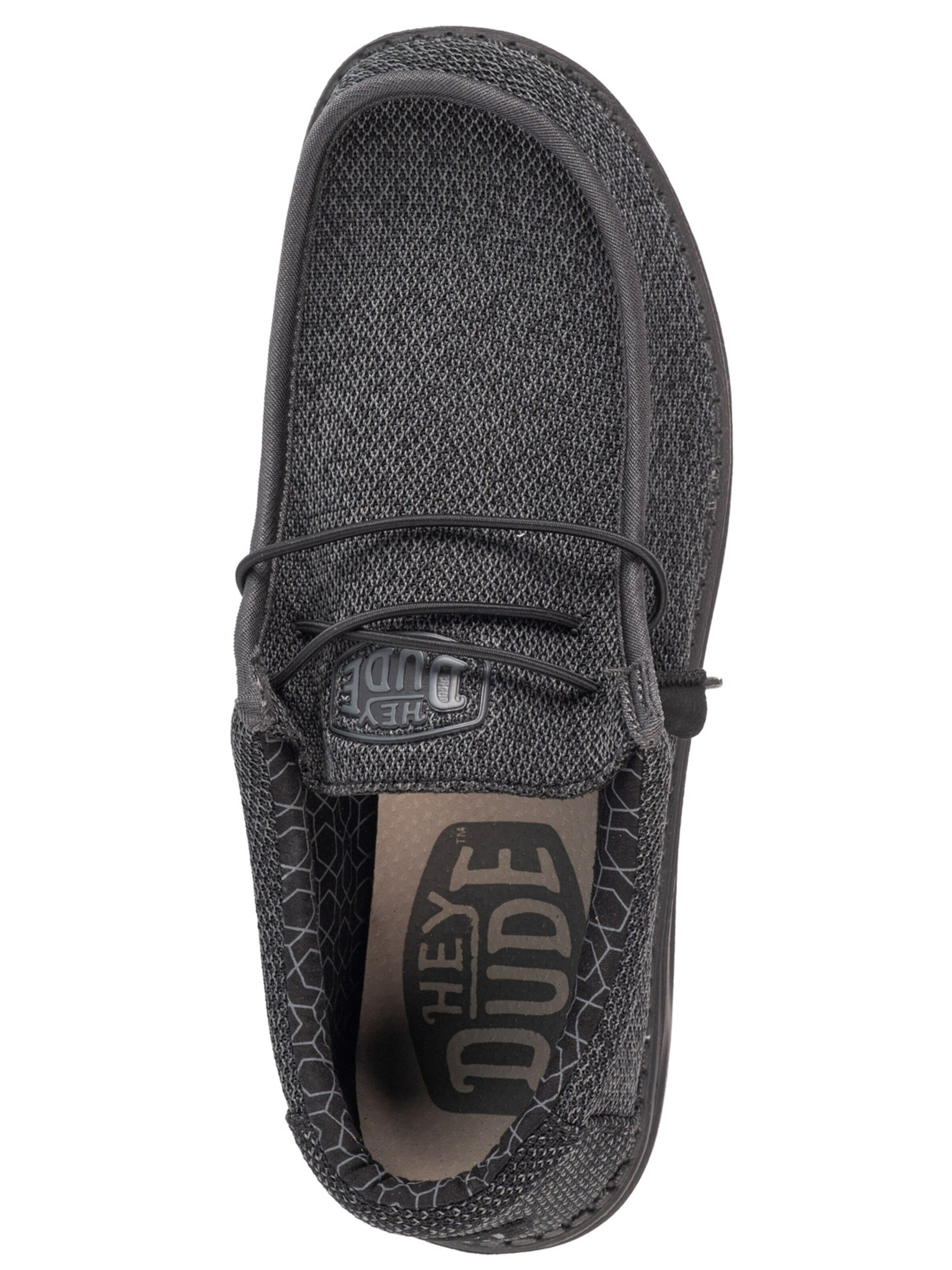 HEY DUDE Moccasin 'Hey Dude Wally Sox' in Black