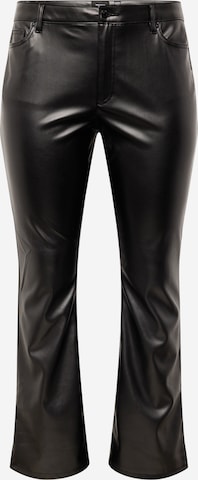 Vero Moda Curve Regular Pants 'SELMA' in Black: front