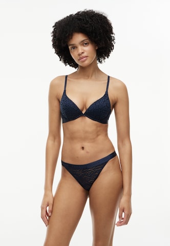 Tommy Hilfiger Underwear Stringi w kolorze niebieski: przód