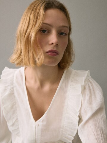 MANGO TEEN Блуза в бяло