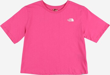 T-Shirt fonctionnel THE NORTH FACE en rose : devant