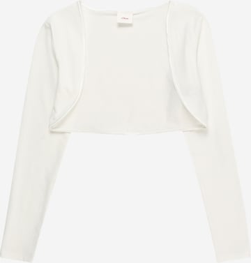 s.Oliver Knit cardigan in White: front