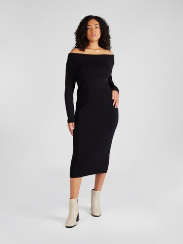 Rochie 'Merle' de la Guido Maria Kretschmer Curvy pe negru: față