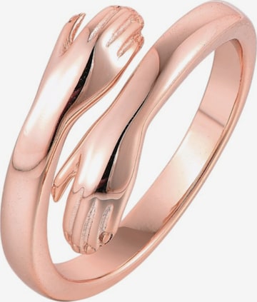 Vielring Ring 'Offener Umarmungsring Liebe' in Gold: Vorderseite