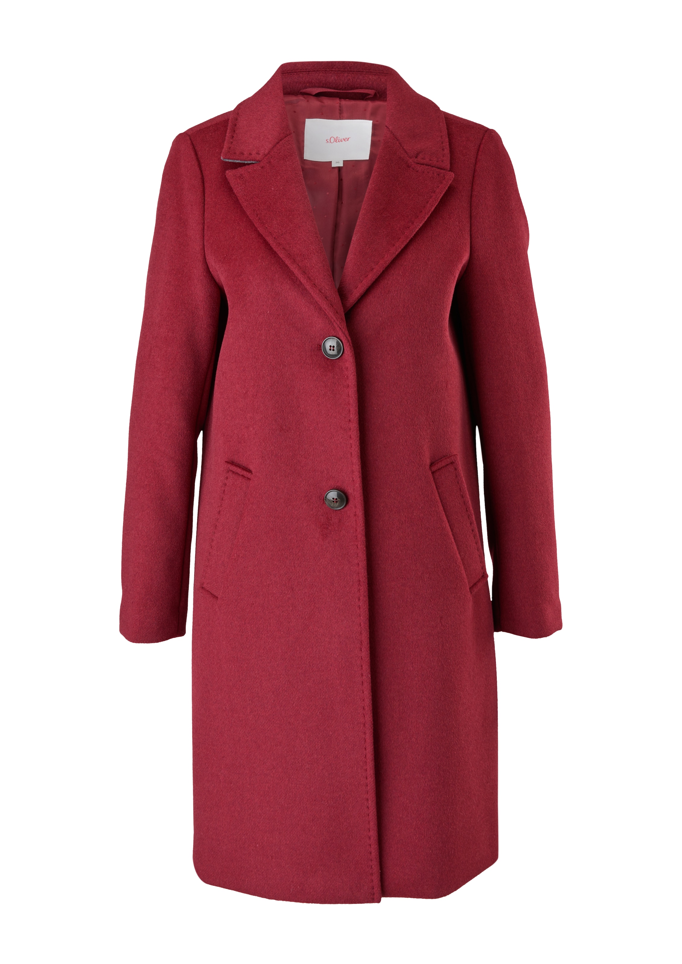 Manteau mi-saison s.Oliver en rouge : devant