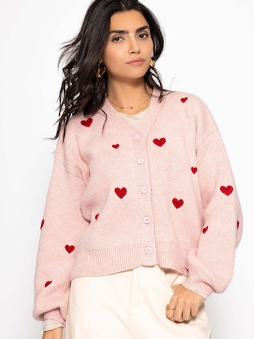 SASSYCLASSY Oversizestrickjacke in Pink