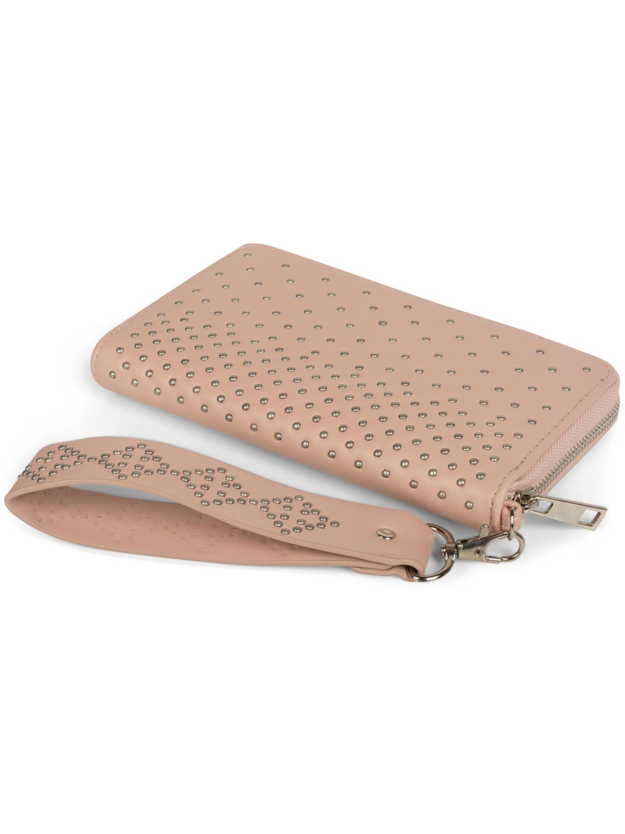 styleBREAKER Wallet 'Geldbörse mit kleinen Kugelnieten' in Pink