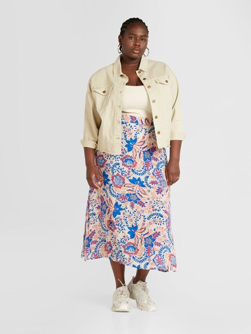 Vero Moda Curve Hame 'MENNY' värissä beige