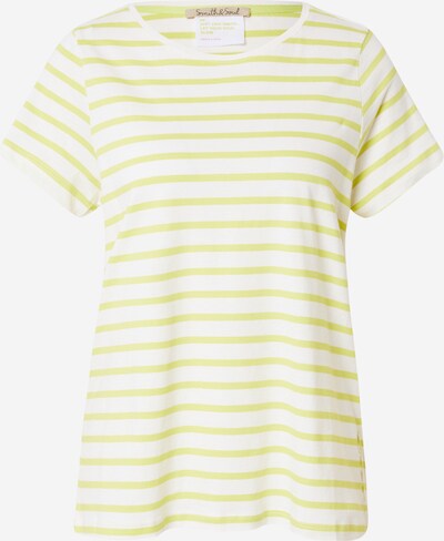 Smith&Soul T-shirt en citron vert / blanc, Vue avec produit